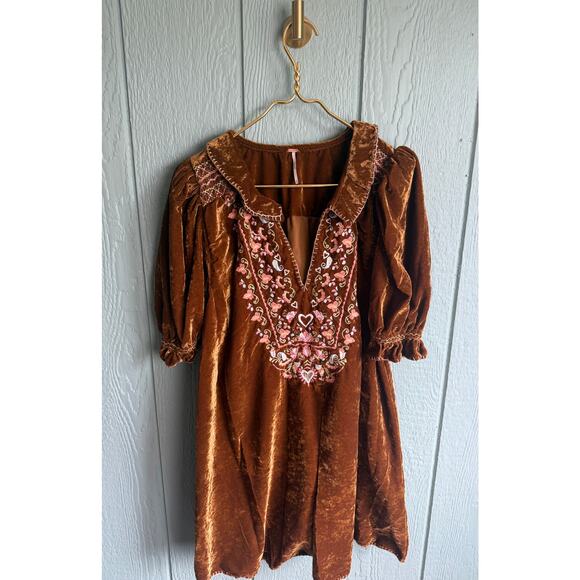 Free People Freya Floral Embroidered Mini, Large - Picture 5 of 9